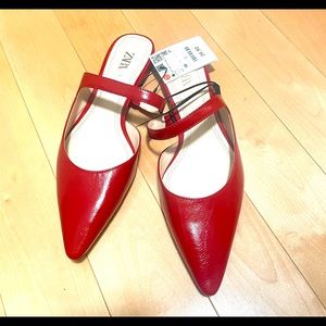 Summer red shoes!! New with tag